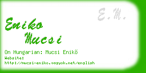 eniko mucsi business card